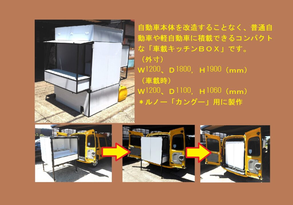 車載用 コンパクト キッチンボックス　1